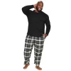 Big & Tall Sonoma Goods For Life® Crewneck Tee & Flannel Pants Sleep Set