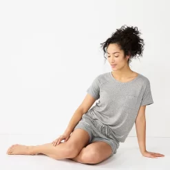 Women's Sonoma Goods For Life® Essential Pajama Shorts -Sonoma Goods For Life® Shop 5727033 ALT4