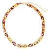 Sonoma Goods For Life® Gold Tone Metal & Warm Multi Colored Resin Links Necklace