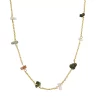 Sonoma Goods For Life® Gold Tone Green Chip Station Necklace