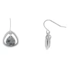 Sonoma Goods For Life® Silver Tone Blue And Metal Teardrop Drop Earrings