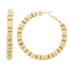 Sonoma Goods For Life® Gold Tone Neutral Colorblock Hoop Earrings
